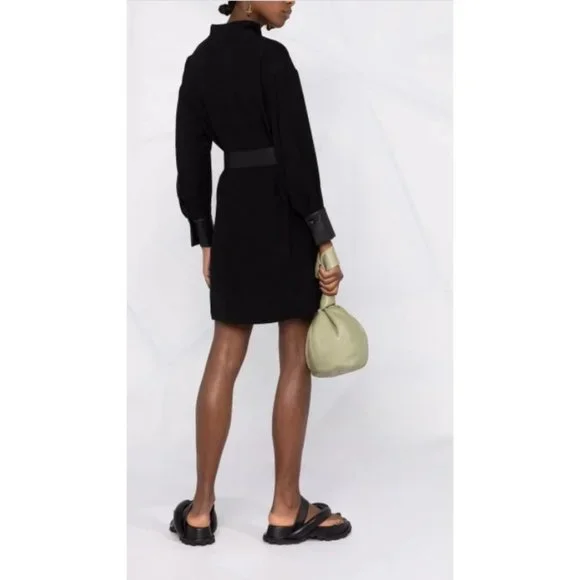 NWT Vince tied-waist V-neck dress Size L - Picture 2 of 8